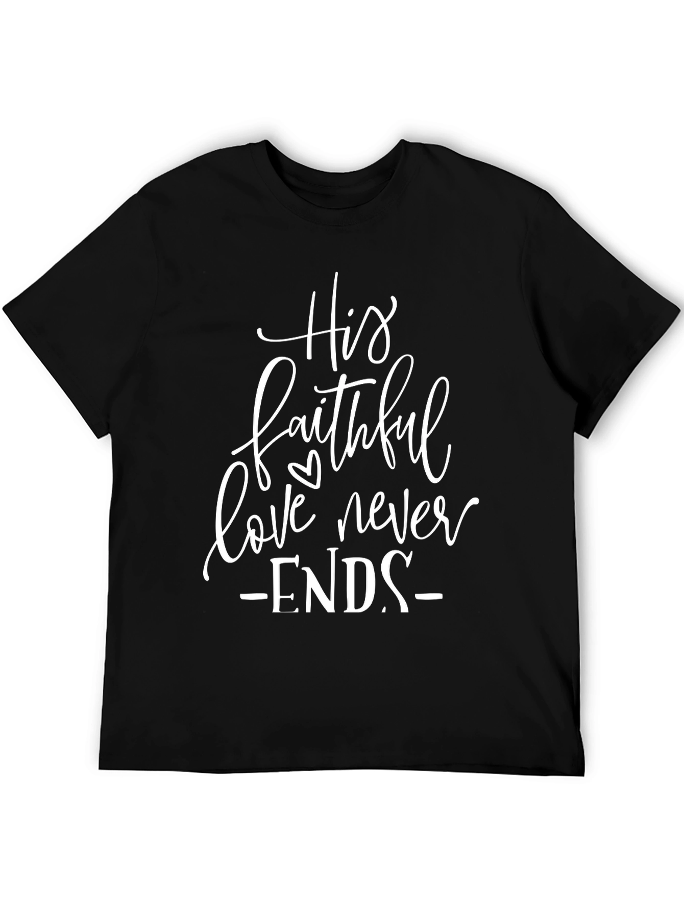 Faithful Love Graphic Tee - Black