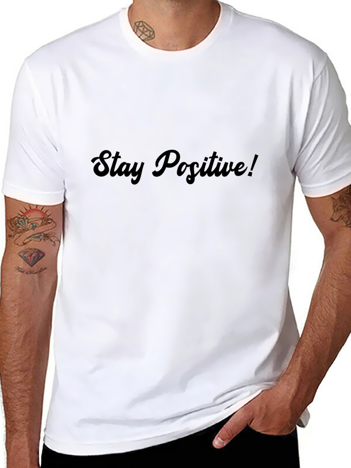 Stay Positive Black T-Shirt
