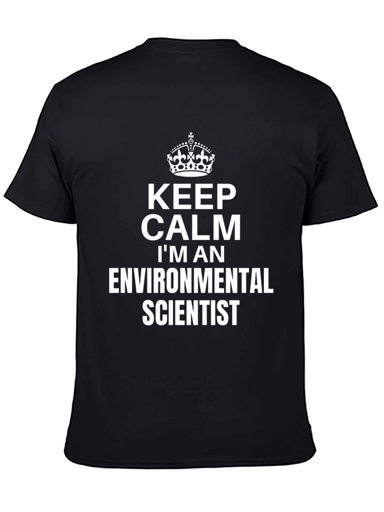 Keep Calm Environmental Scientist Black T-Shirt