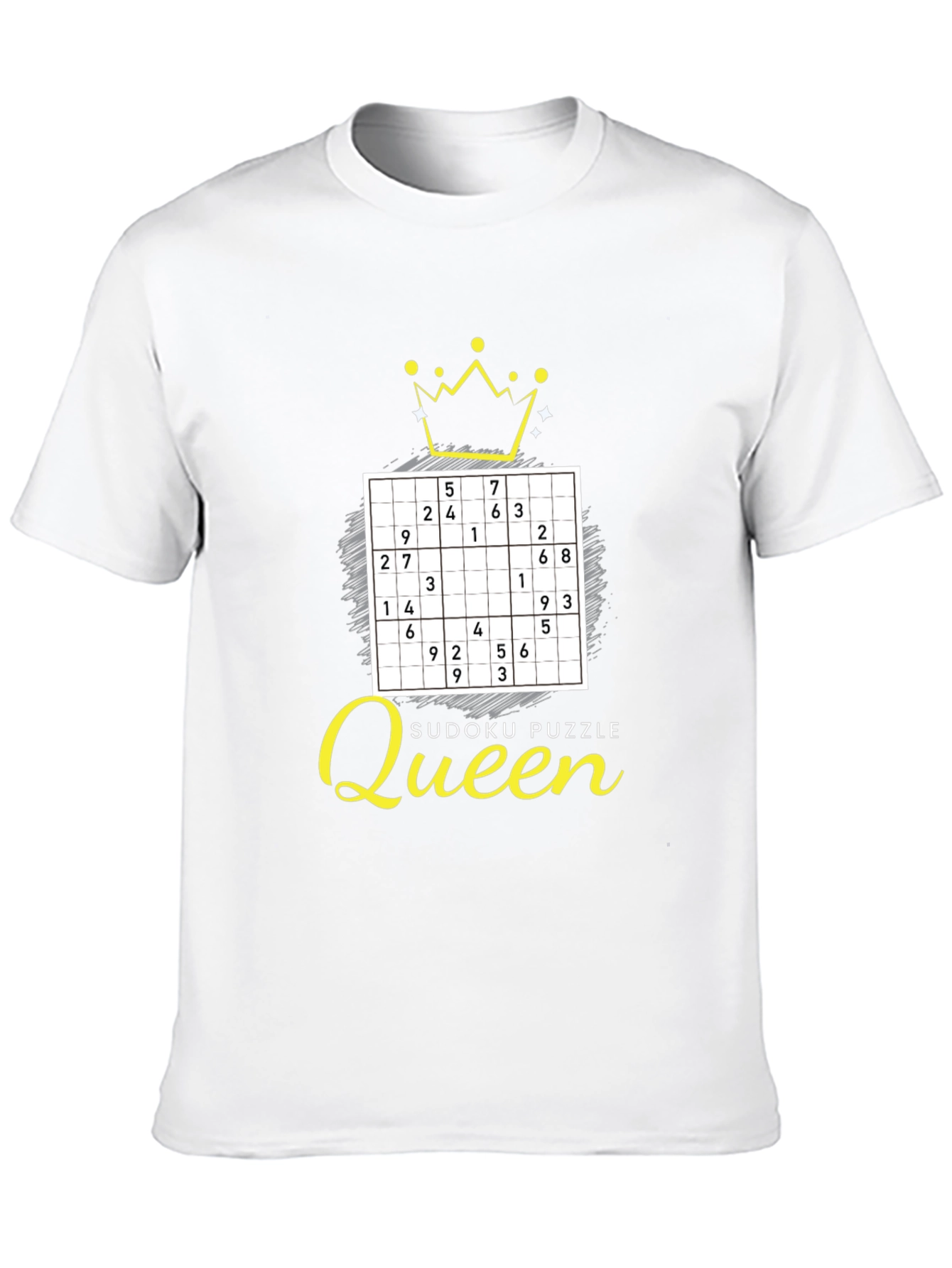 Sudoku Puzzle Queen T-Shirt - Brainy & Stylish