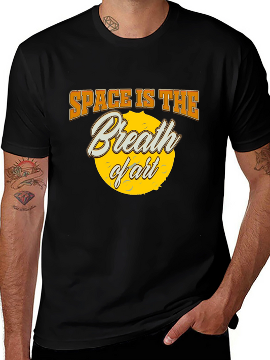 Space is The Breath of Art Black T-Shirt