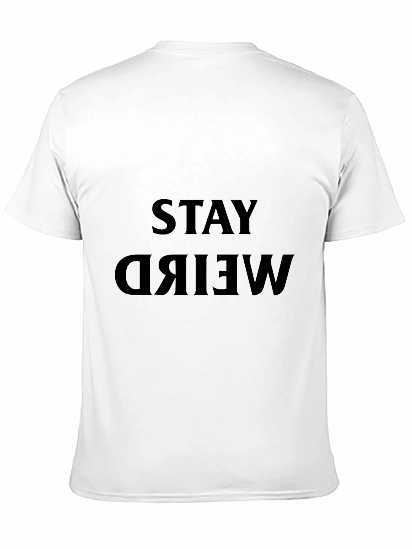 Stay Weird Black Graphic Tee