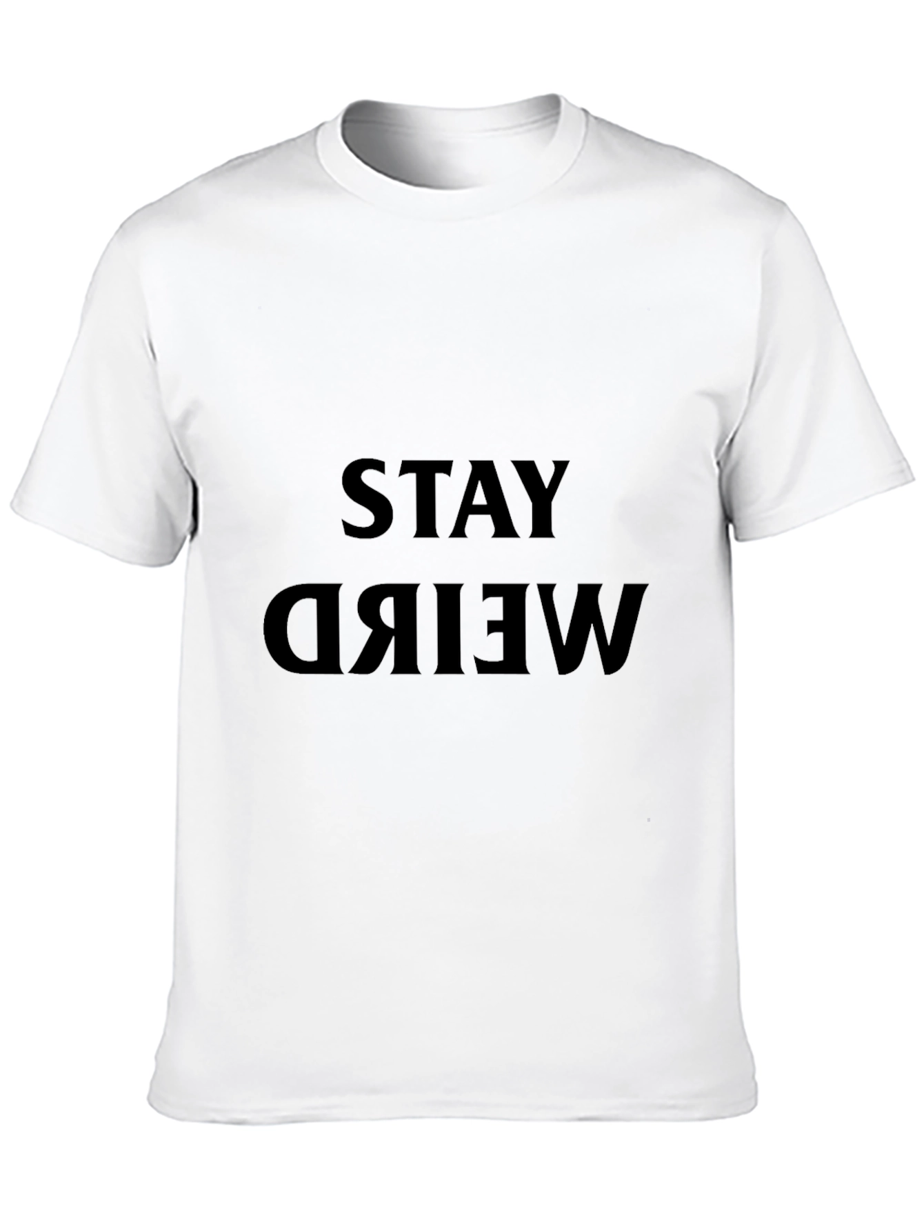 Stay Weird Black Graphic Tee