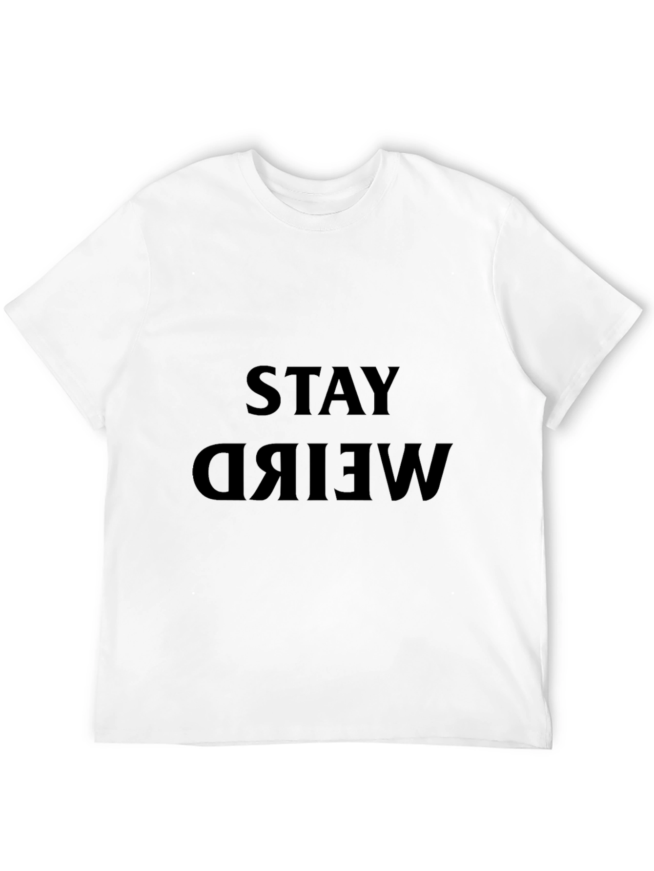 Stay Weird Black Graphic Tee