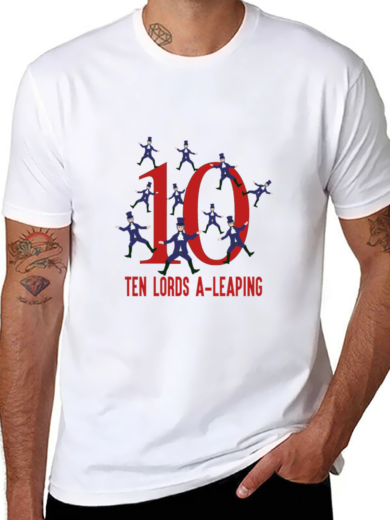 Ten Lords A-Leaping Graphic Tee