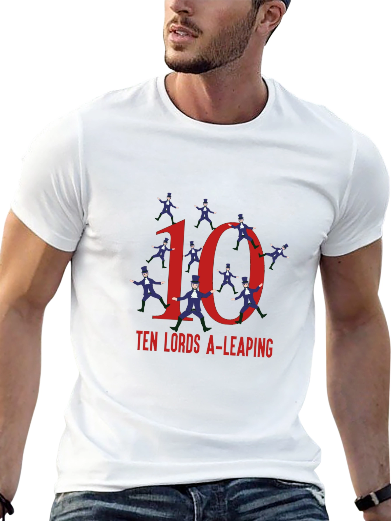 Ten Lords A-Leaping Graphic Tee