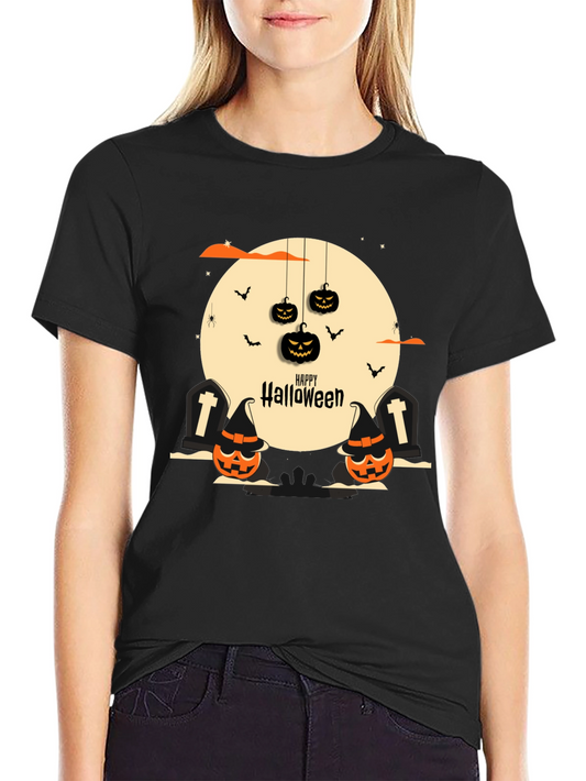 Halloween Graphic Tee - Spooky Season Style