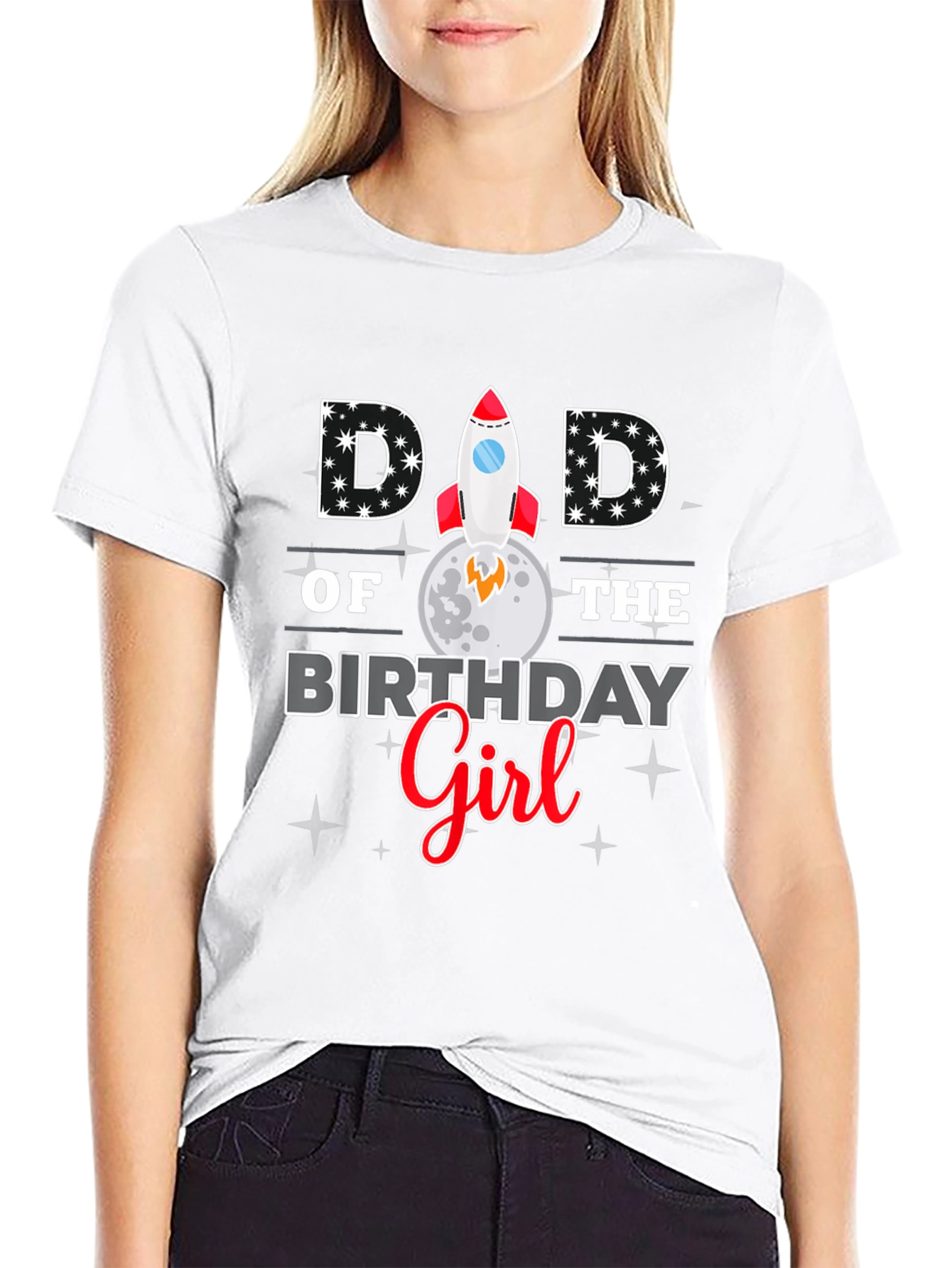 Dad of the Birthday Girl Graphic T-Shirt