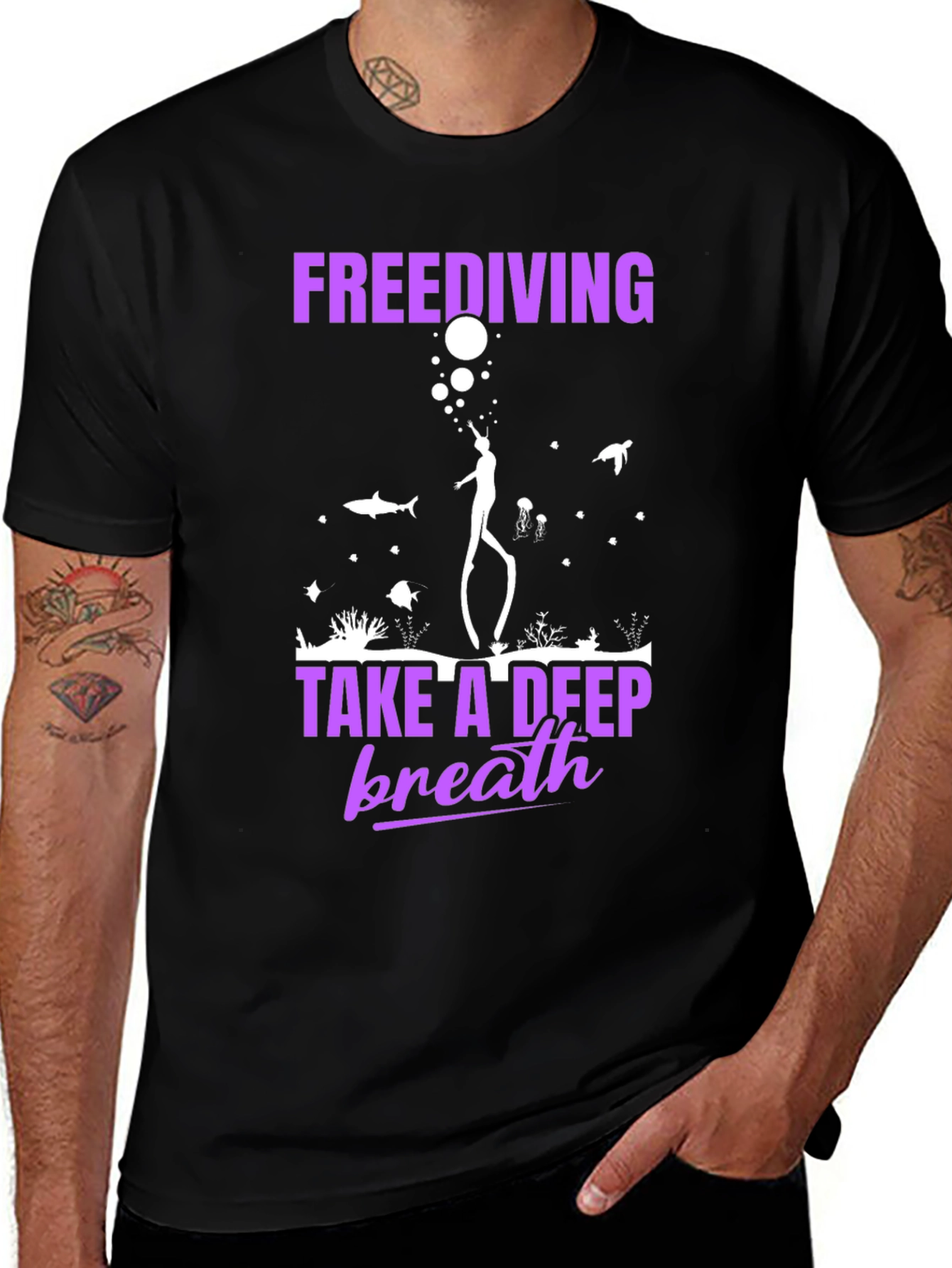 Freediving T-Shirt: Take a Deep Breath
