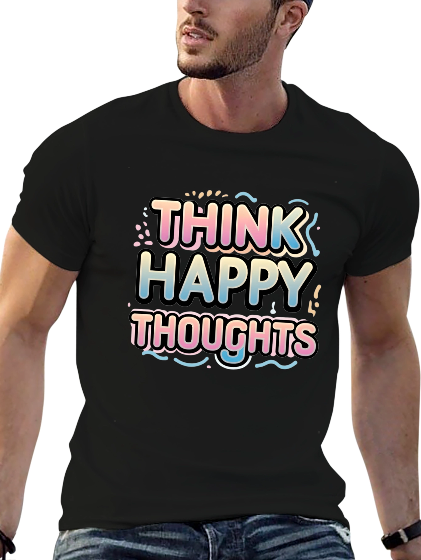 Think Happy Thoughts Graphic T-Shirt