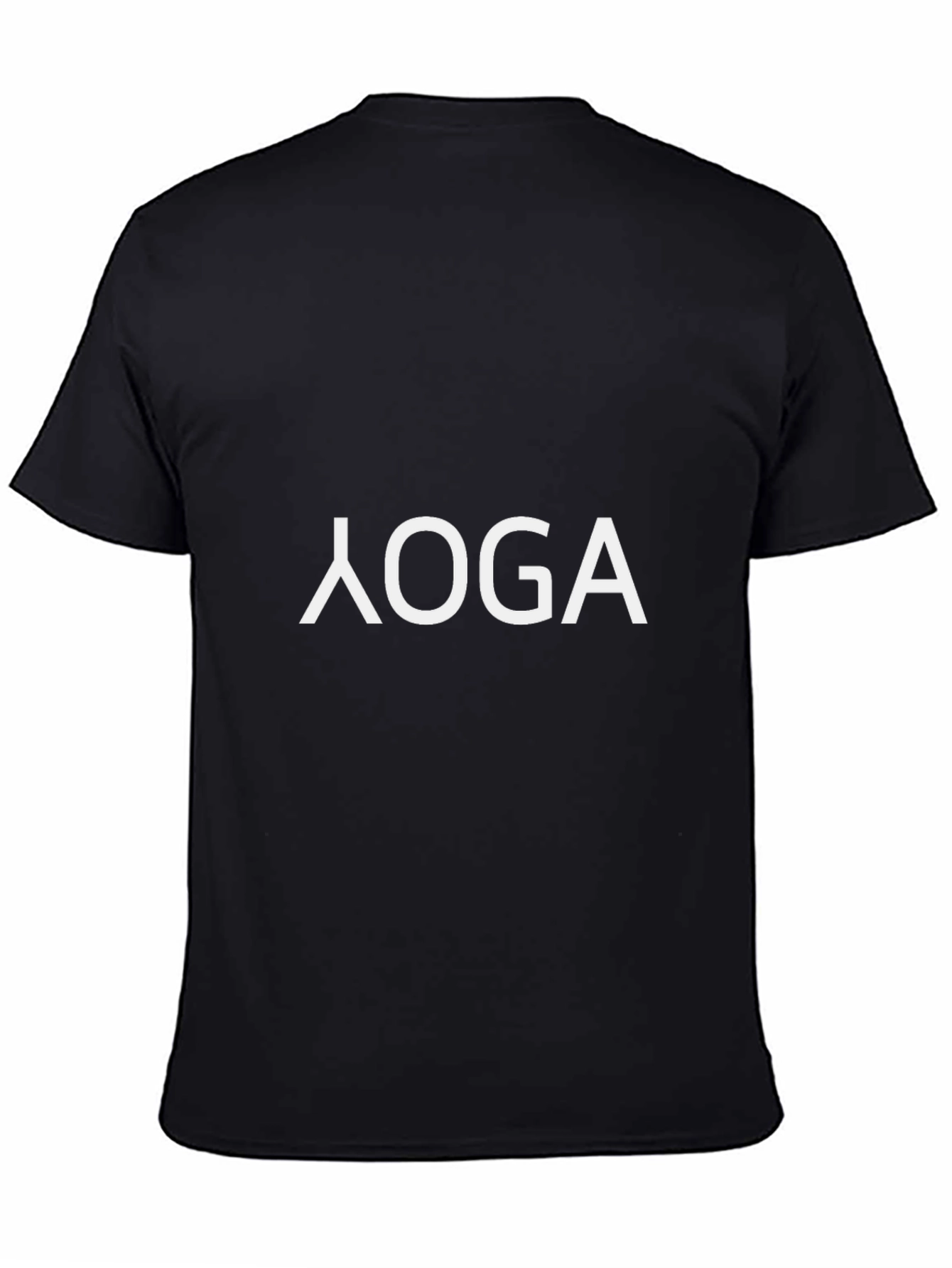 Yoga Graphic Tee - Black Casual Fit