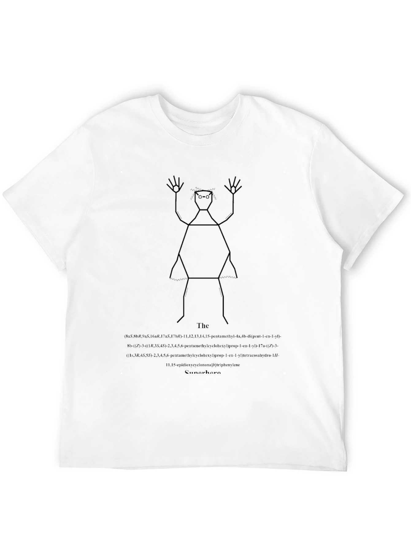 Abstract Geometric Graphic Tee - Black