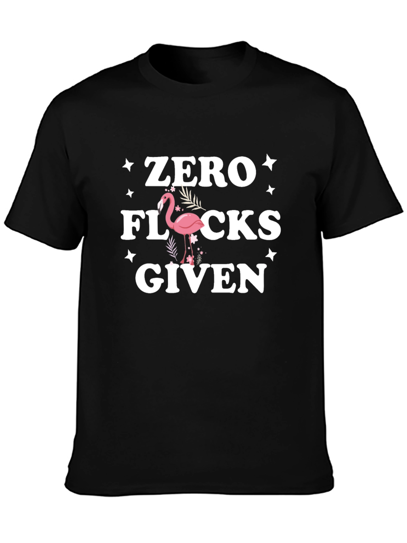 Zero Flocks Given Flamingo Graphic Tee