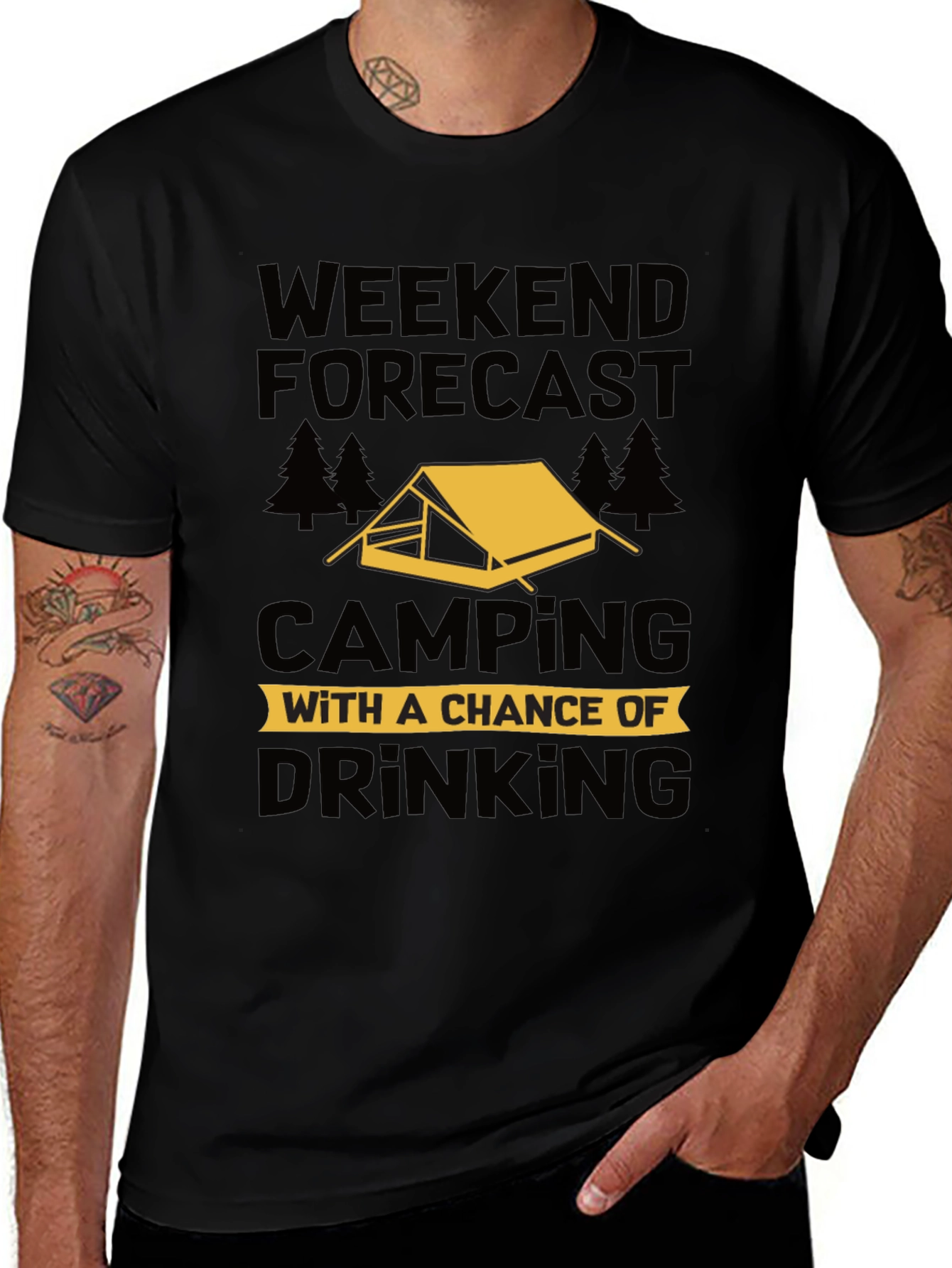 Weekend Camping & Drinking T-Shirt