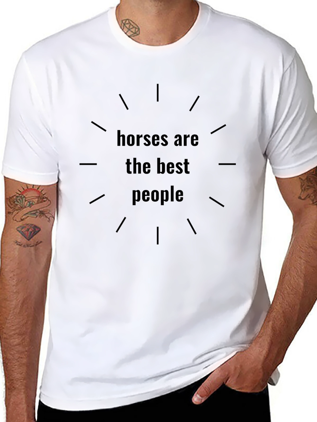 Horses are the Best People Graphic Tee