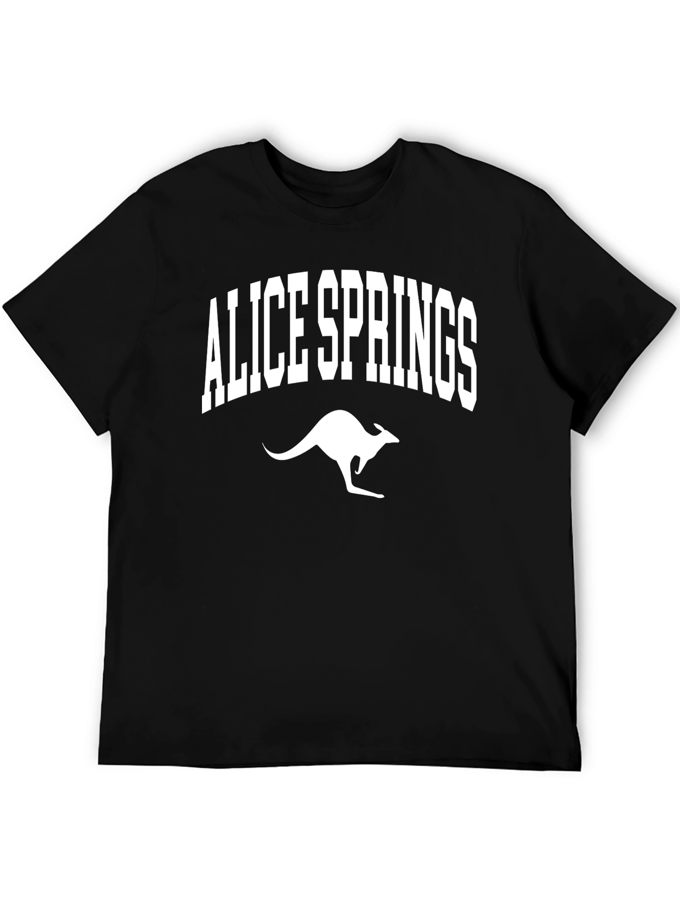 Alice Springs Kangaroo T-Shirt - Black