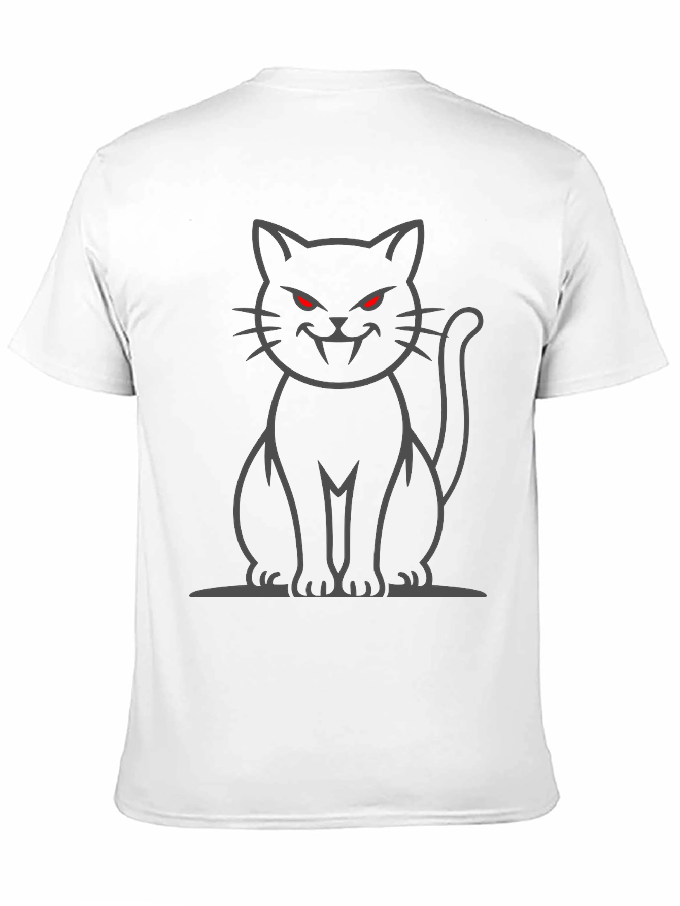 Black Cat Vampire Graphic T-Shirt