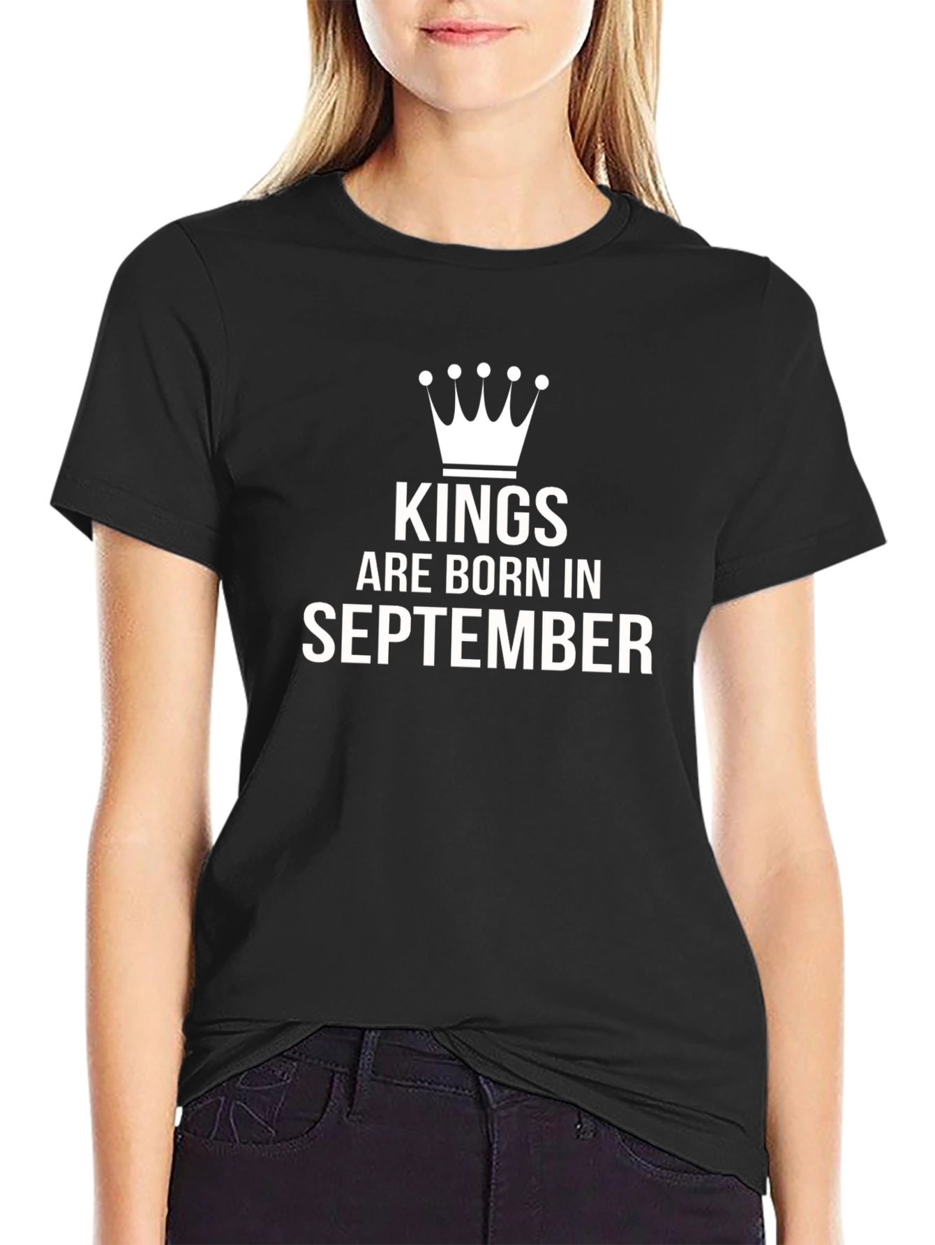 Kings Are Born in September Mens T-Shirt