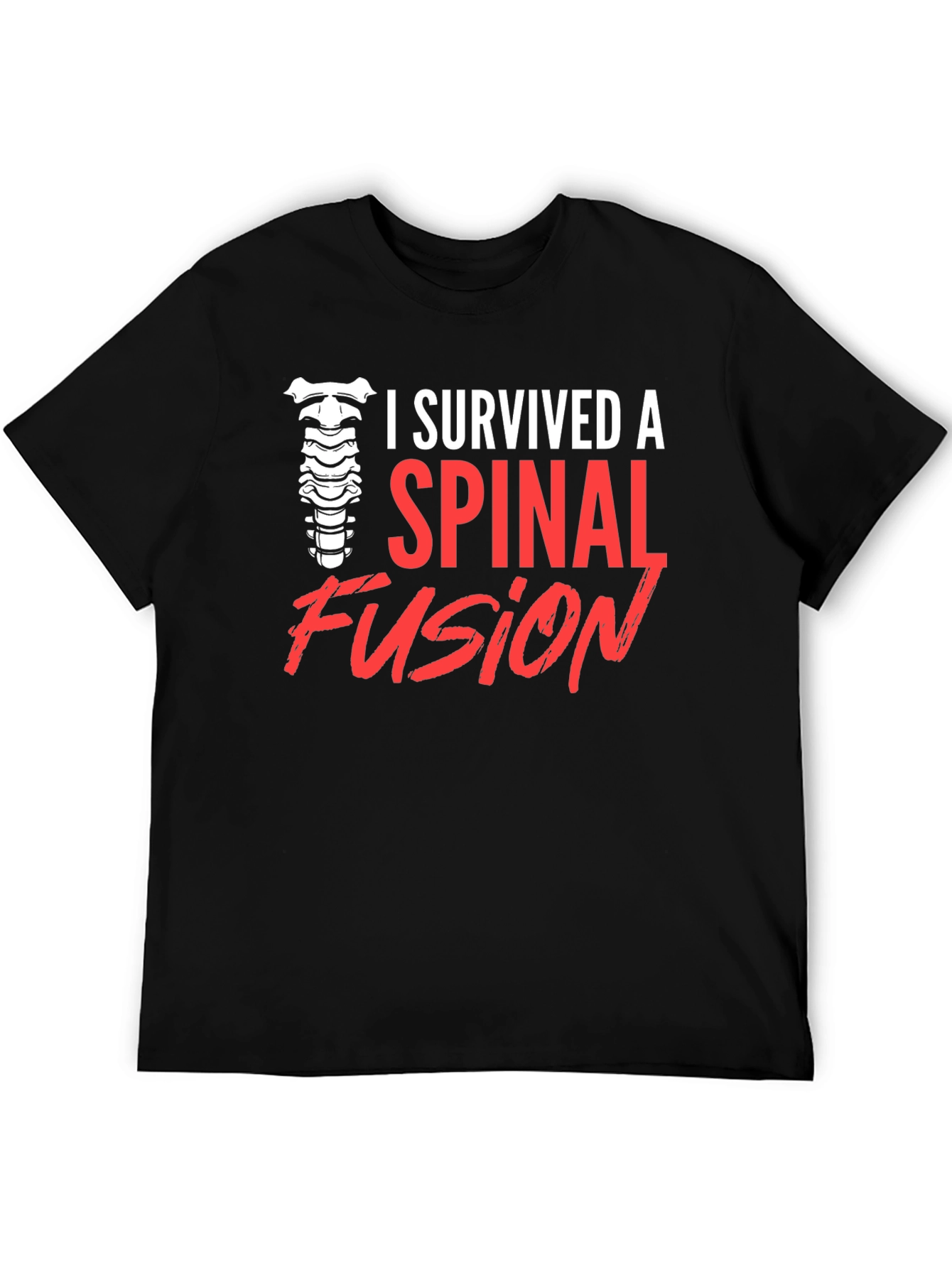 Spinal Fusion Survivor T-Shirt - Black