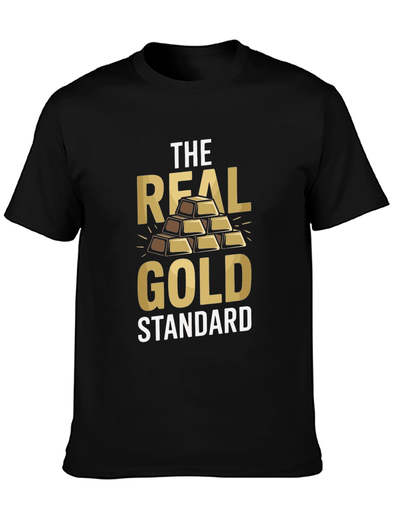 The Real Gold Standard Mens Black T-Shirt