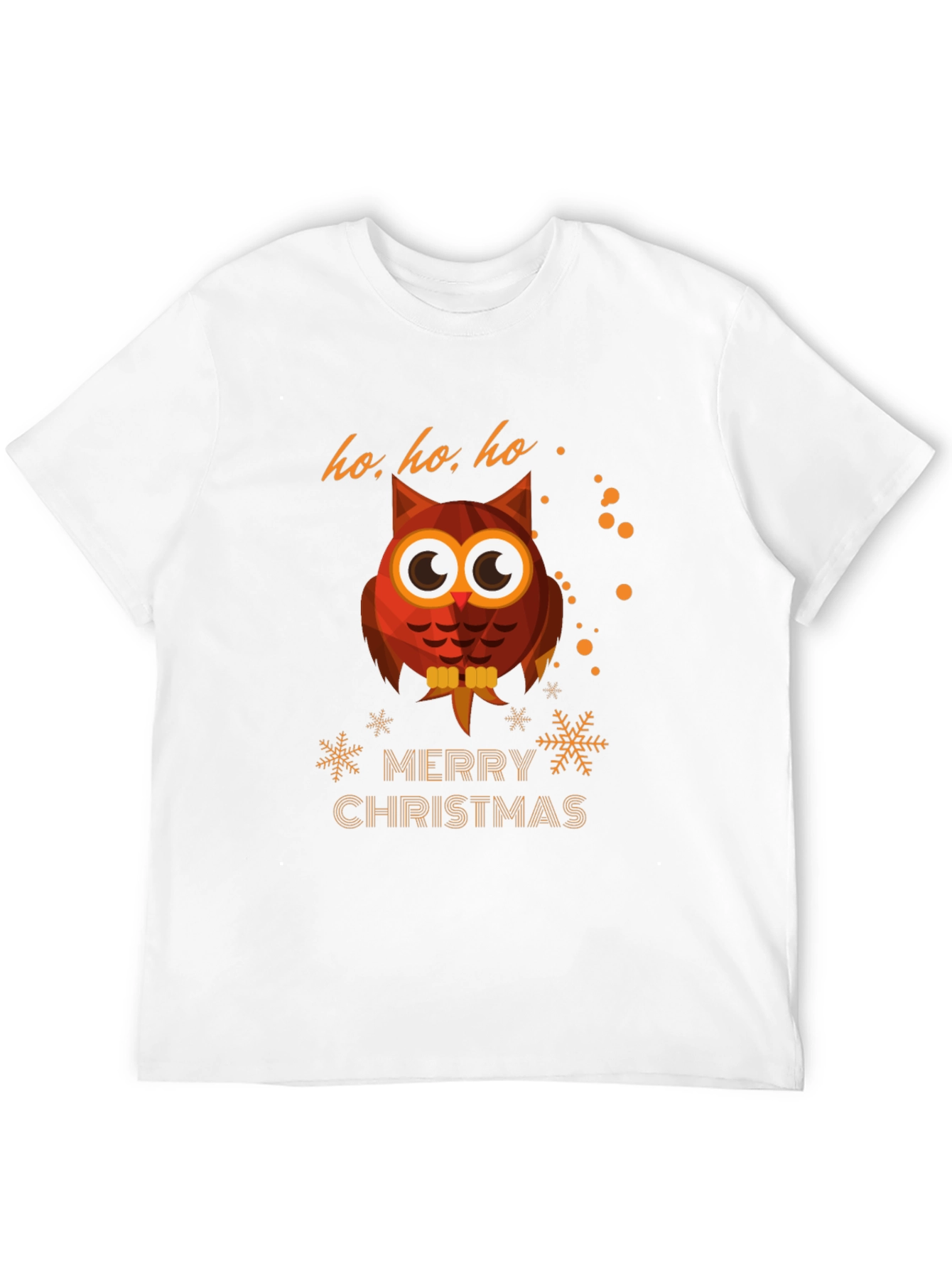 Owl Merry Christmas Graphic T-Shirt