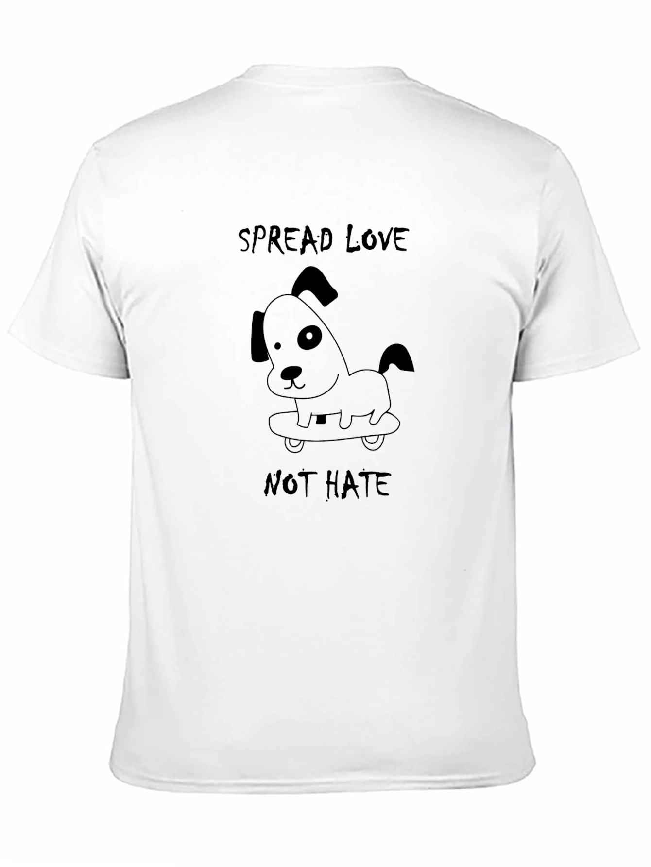 Spread Love Not Hate Dog T-Shirt