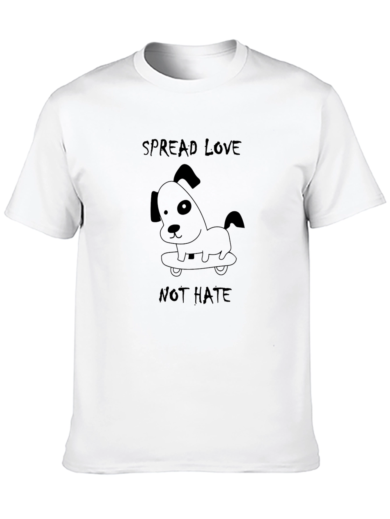 Spread Love Not Hate Dog T-Shirt
