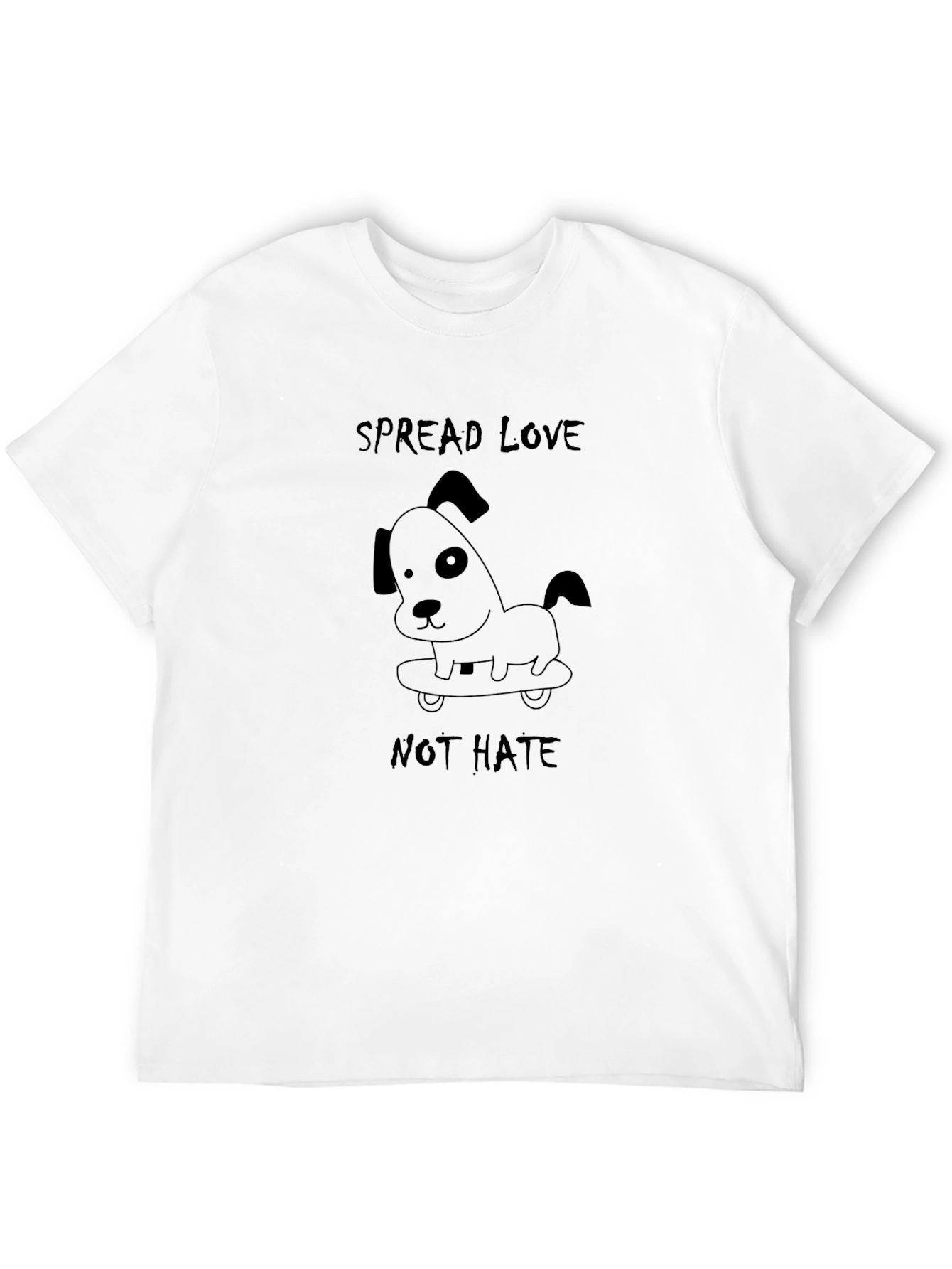 Spread Love Not Hate Dog T-Shirt