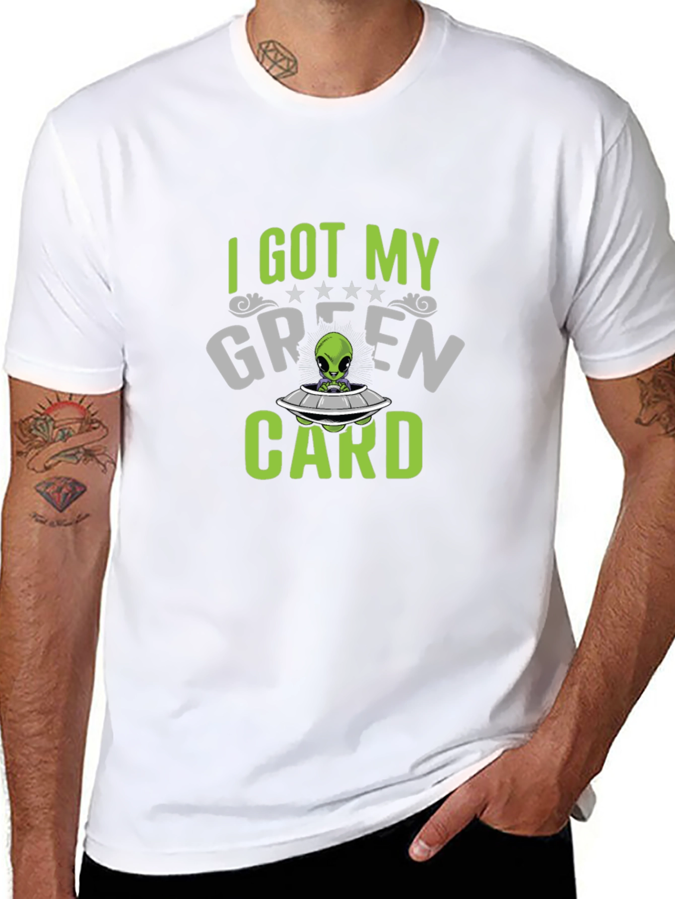 I Got My Green Card Alien T-Shirt