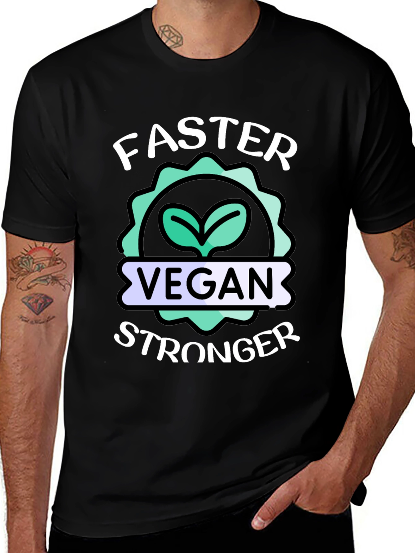Vegan Stronger Faster T-Shirt
