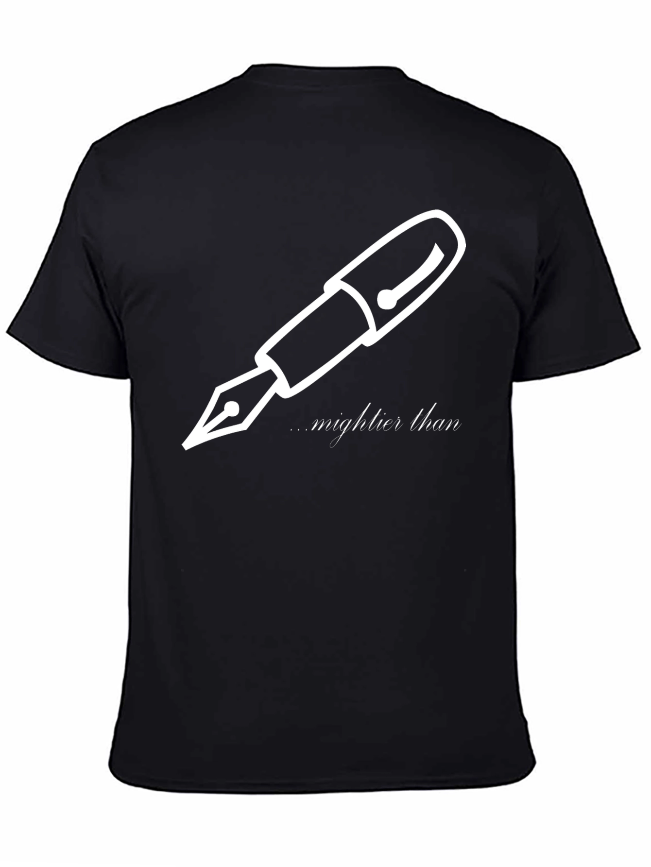 Pen is Mightier T-Shirt - Black Graphic Tee