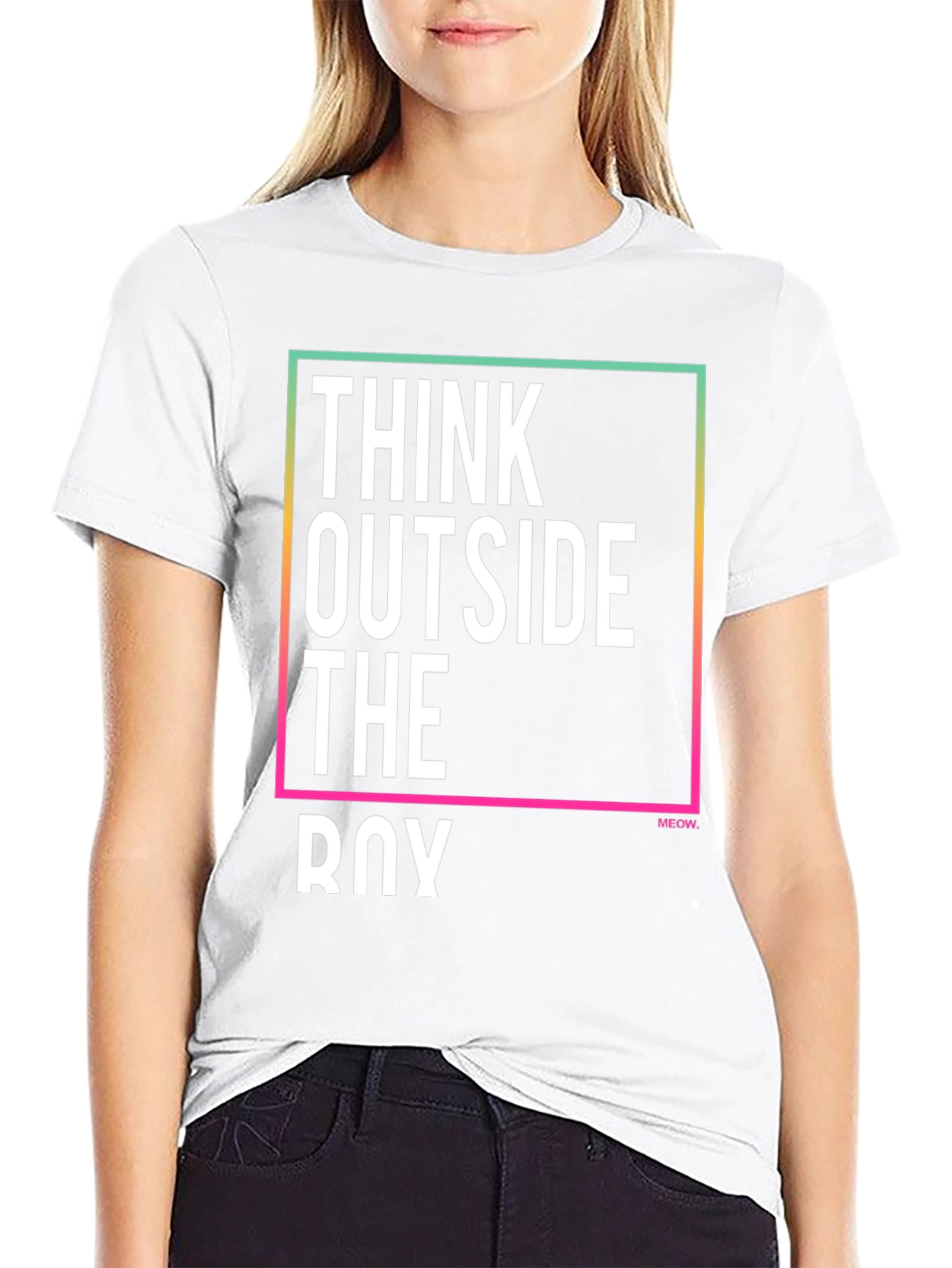 Think Outside The Box Mens Graphic Tee