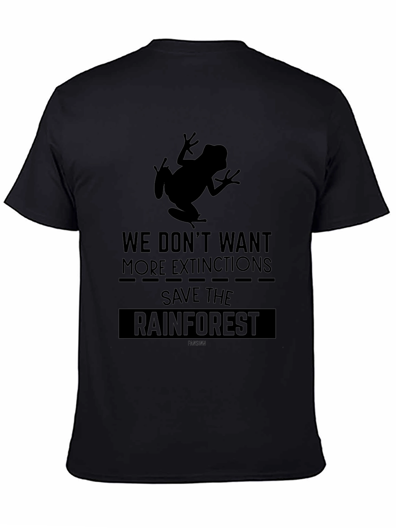 Save the Rainforest Black Graphic Tee