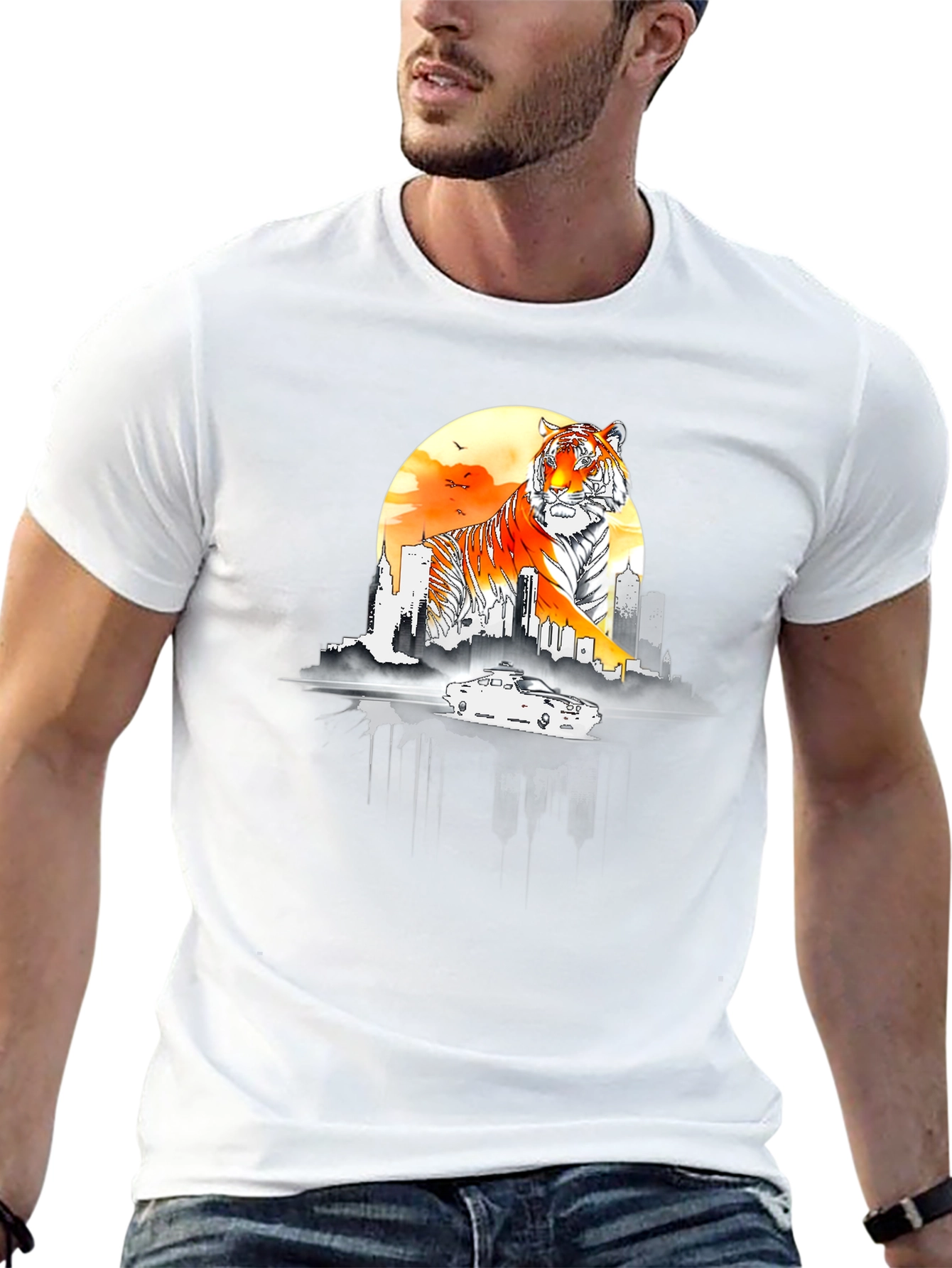 Tiger Cityscape T-Shirt