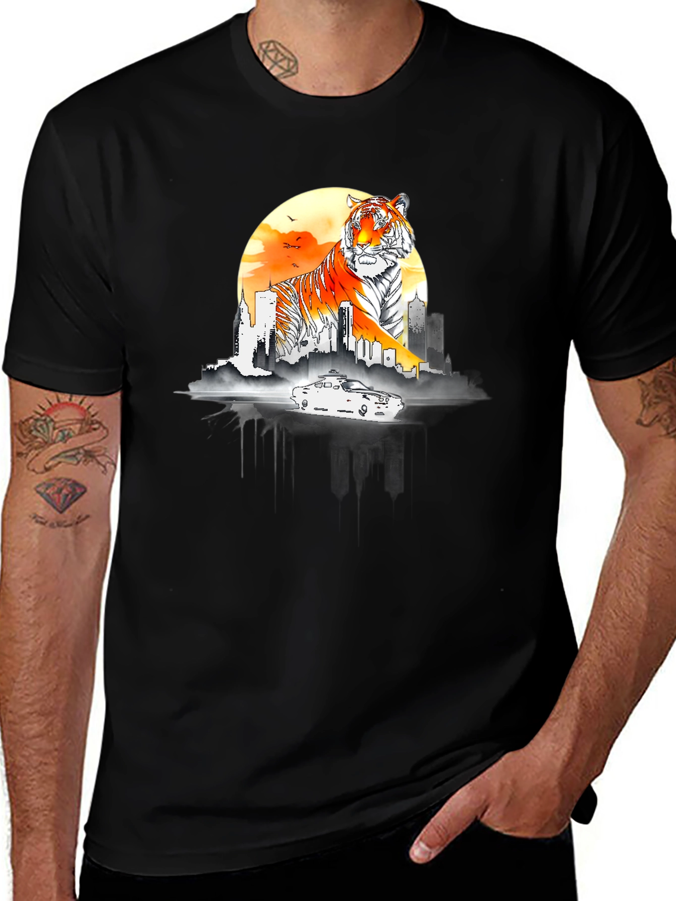 Tiger Cityscape T-Shirt