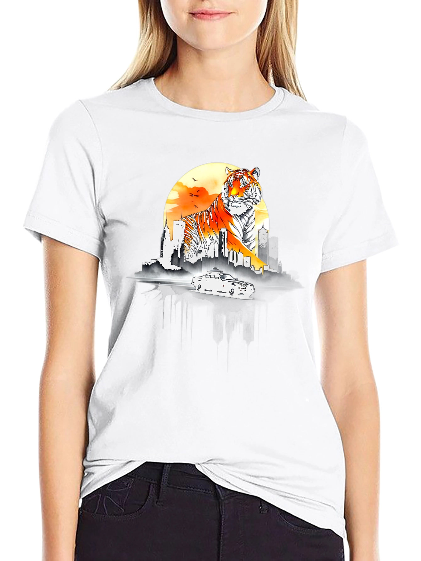 Tiger Cityscape T-Shirt
