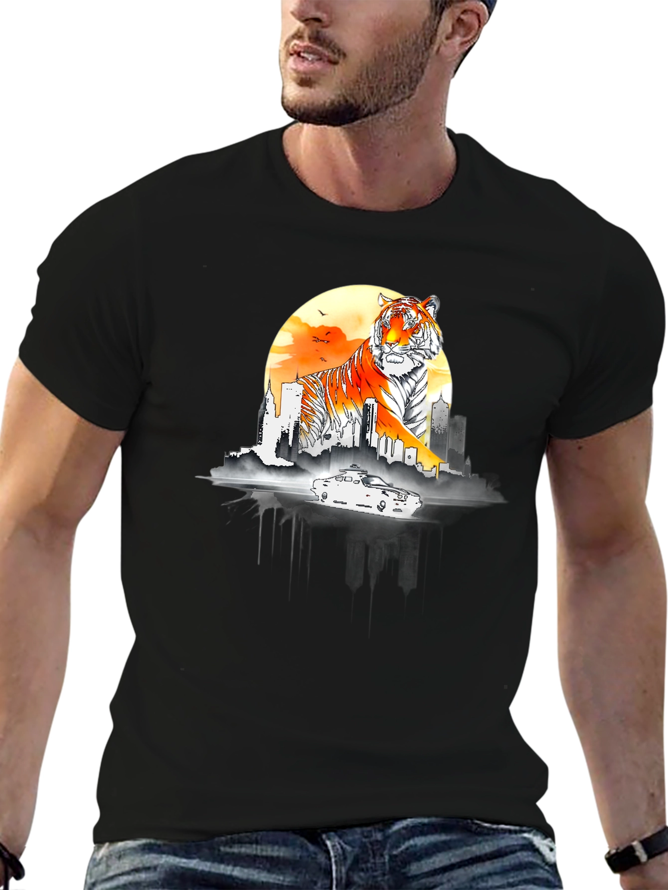 Tiger Cityscape T-Shirt