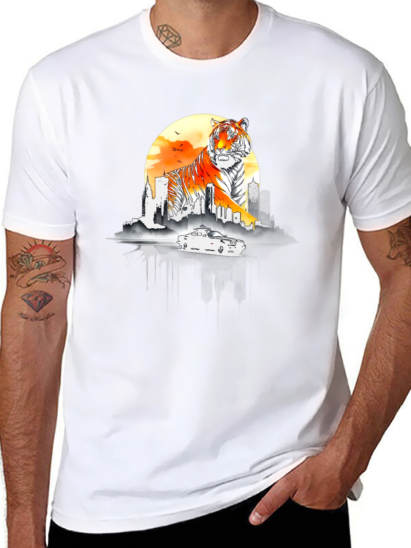 Tiger Cityscape T-Shirt