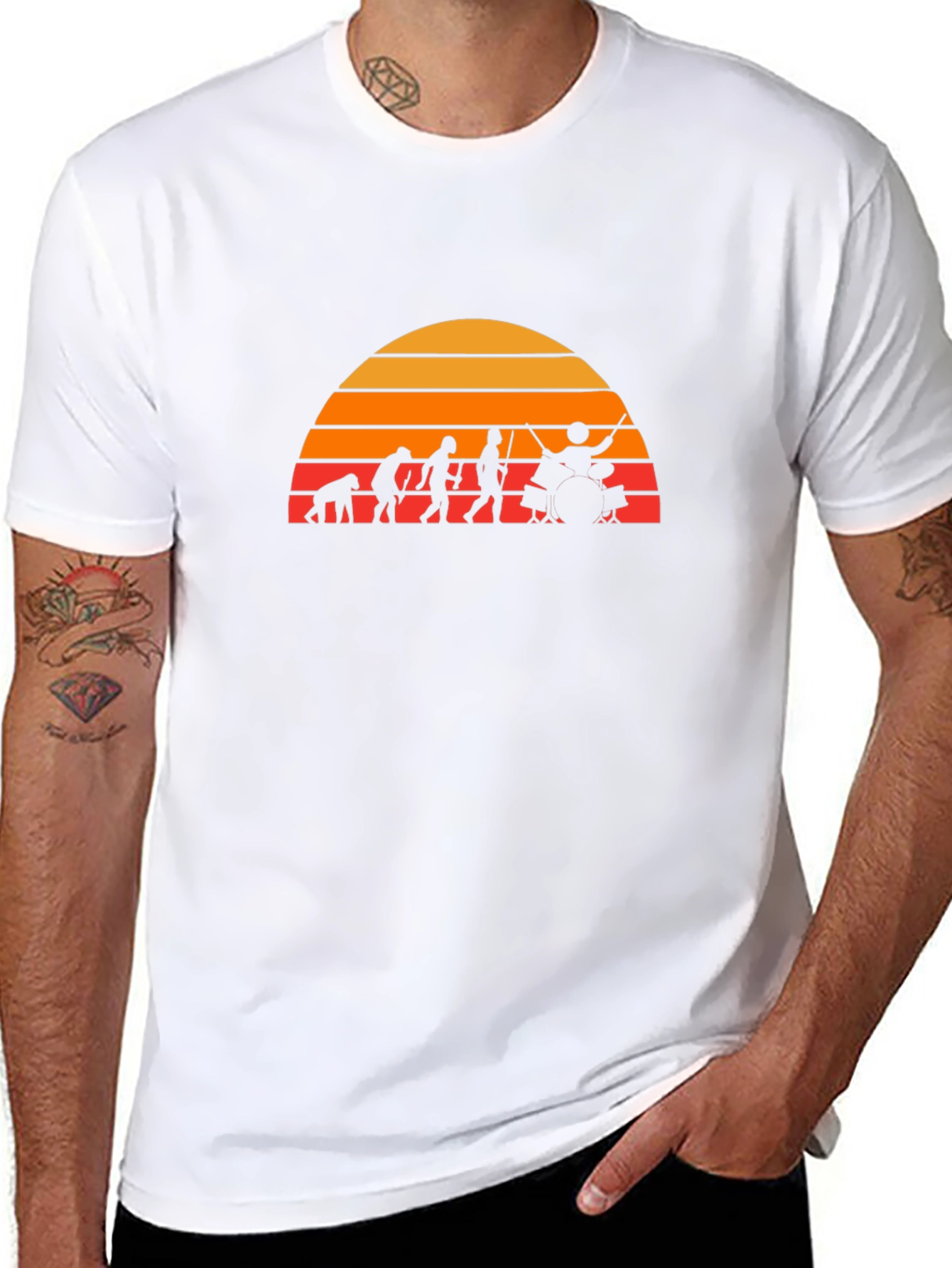 Drummer Evolution T-Shirt - Black