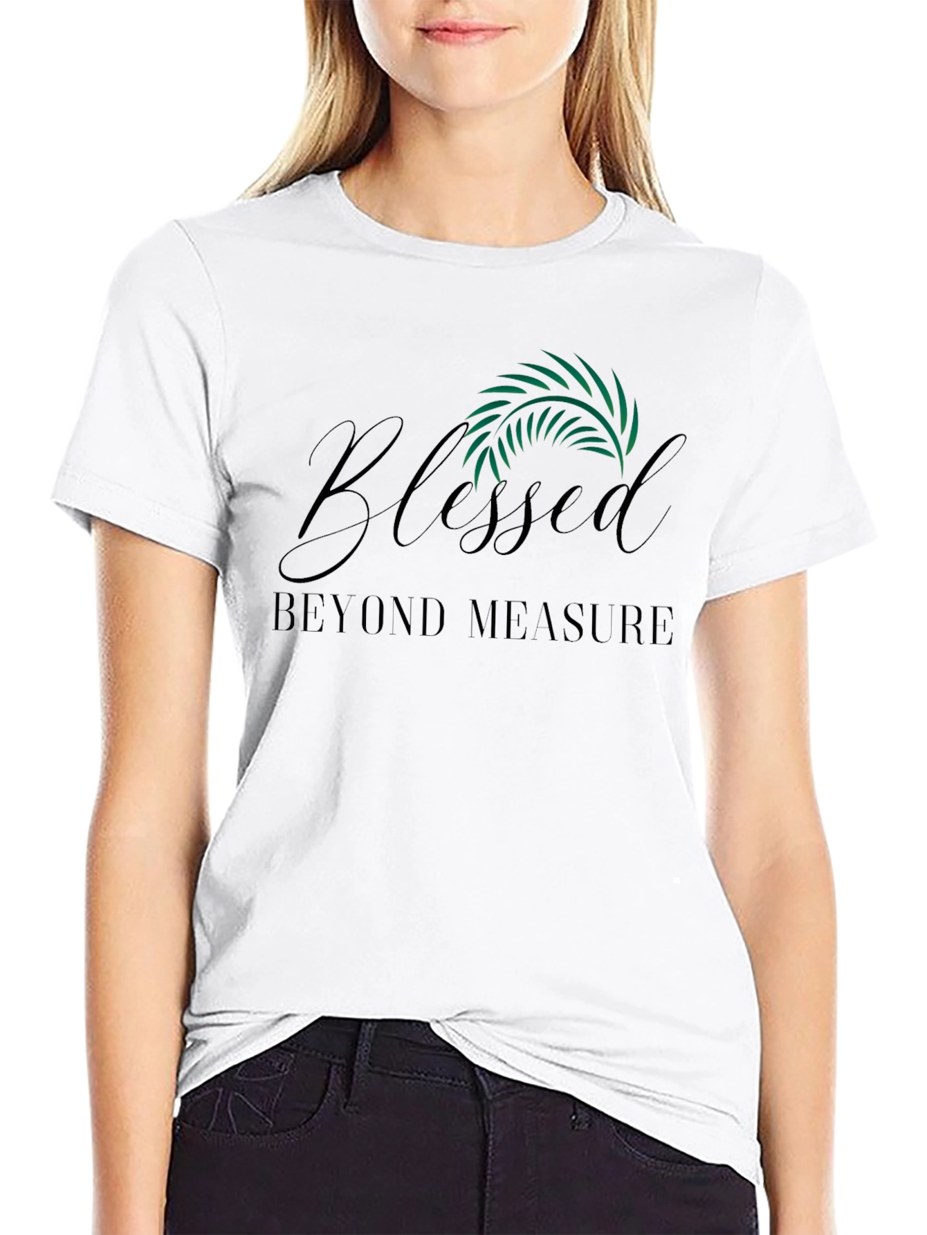 Blessed Beyond Measure Black Graphic Tee