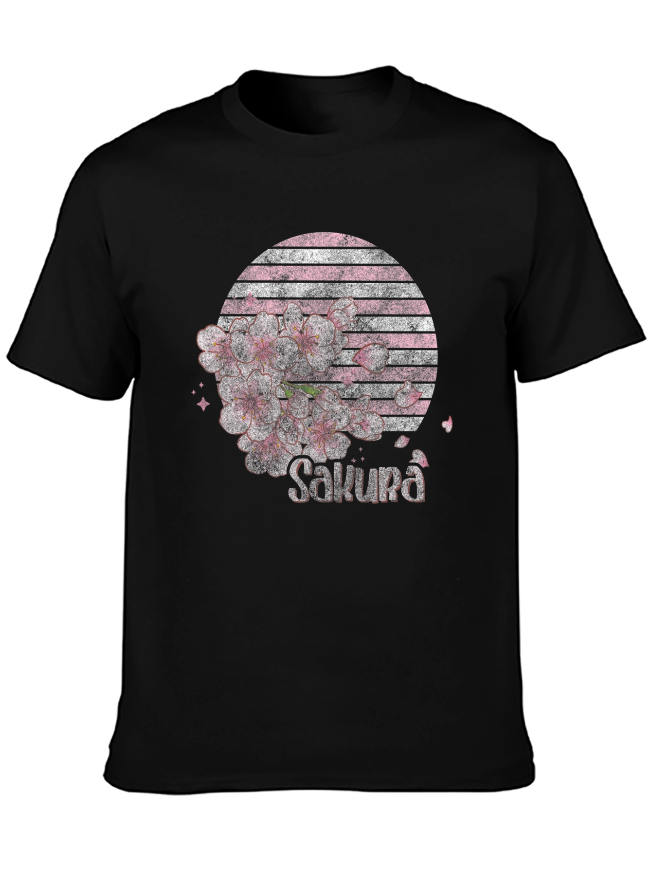 Sakura Blossom Graphic Tee - Stylish Japanese Design