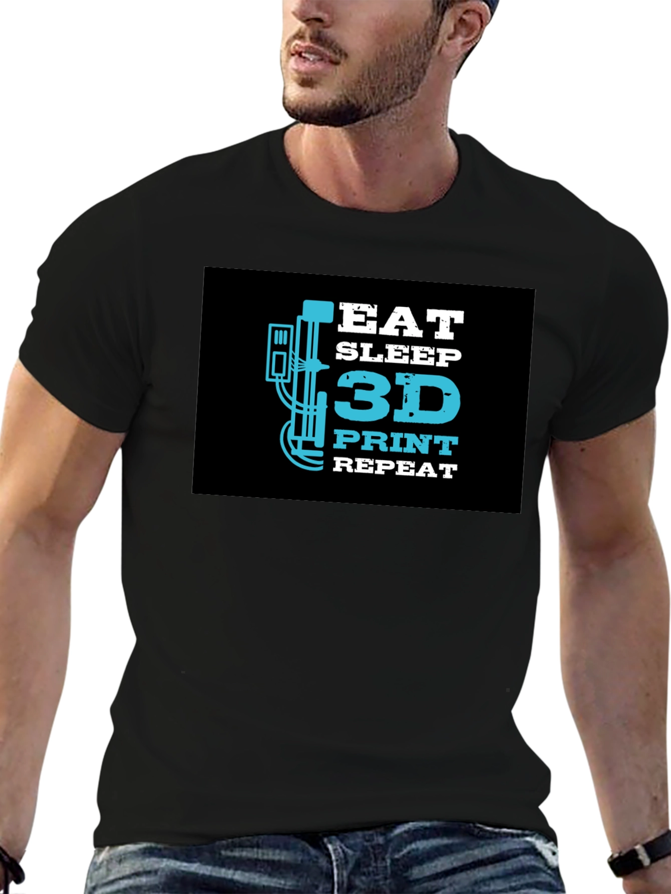 Eat Sleep 3D Print Repeat T-Shirt