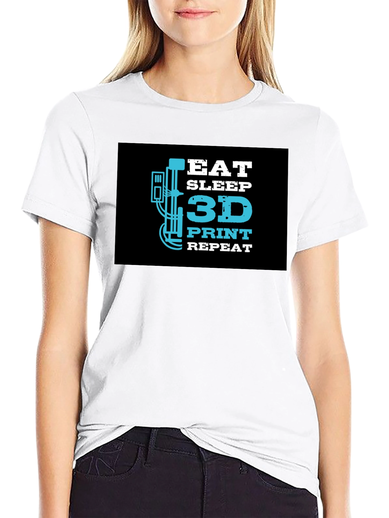 Eat Sleep 3D Print Repeat T-Shirt