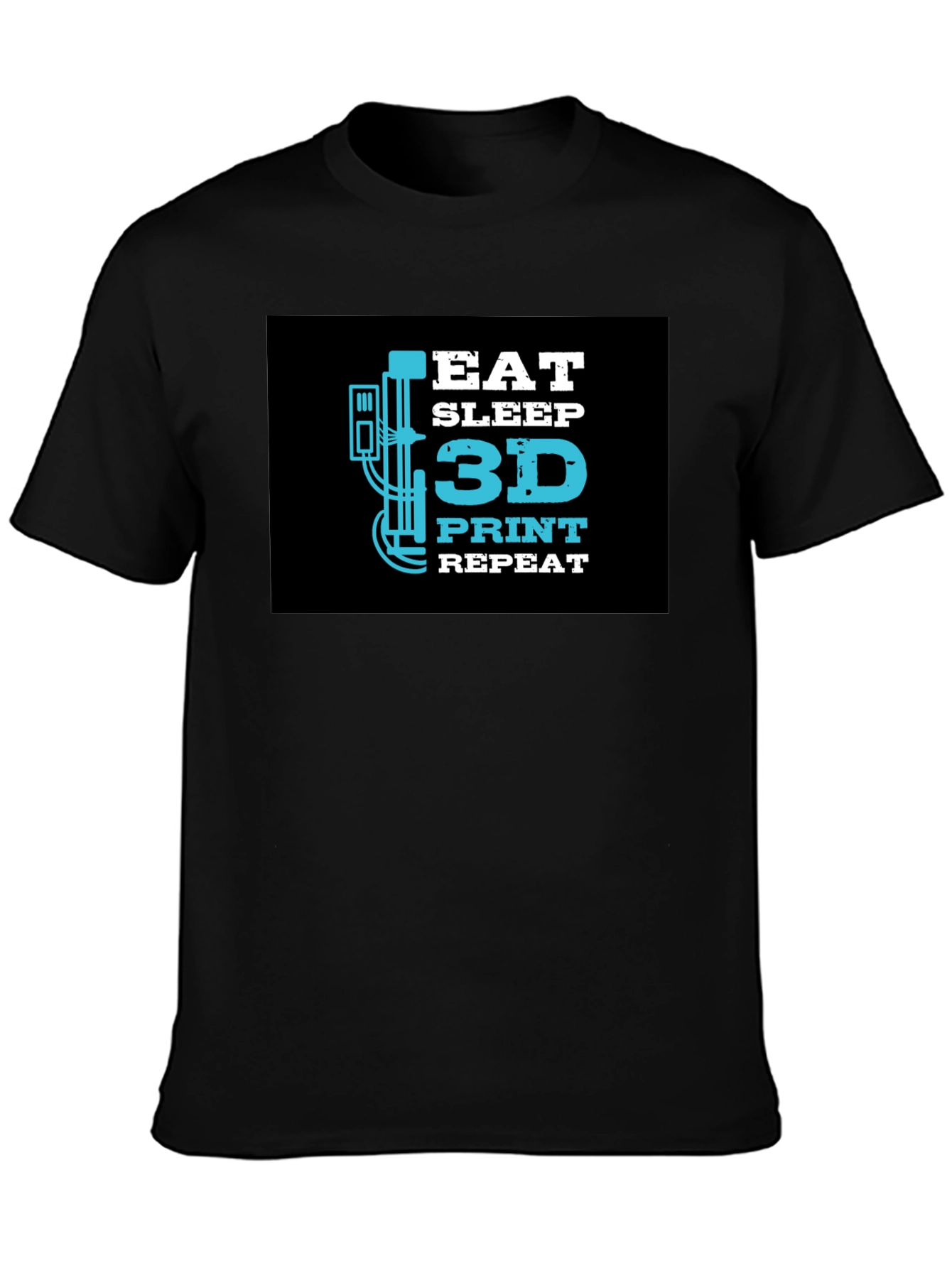 Eat Sleep 3D Print Repeat T-Shirt