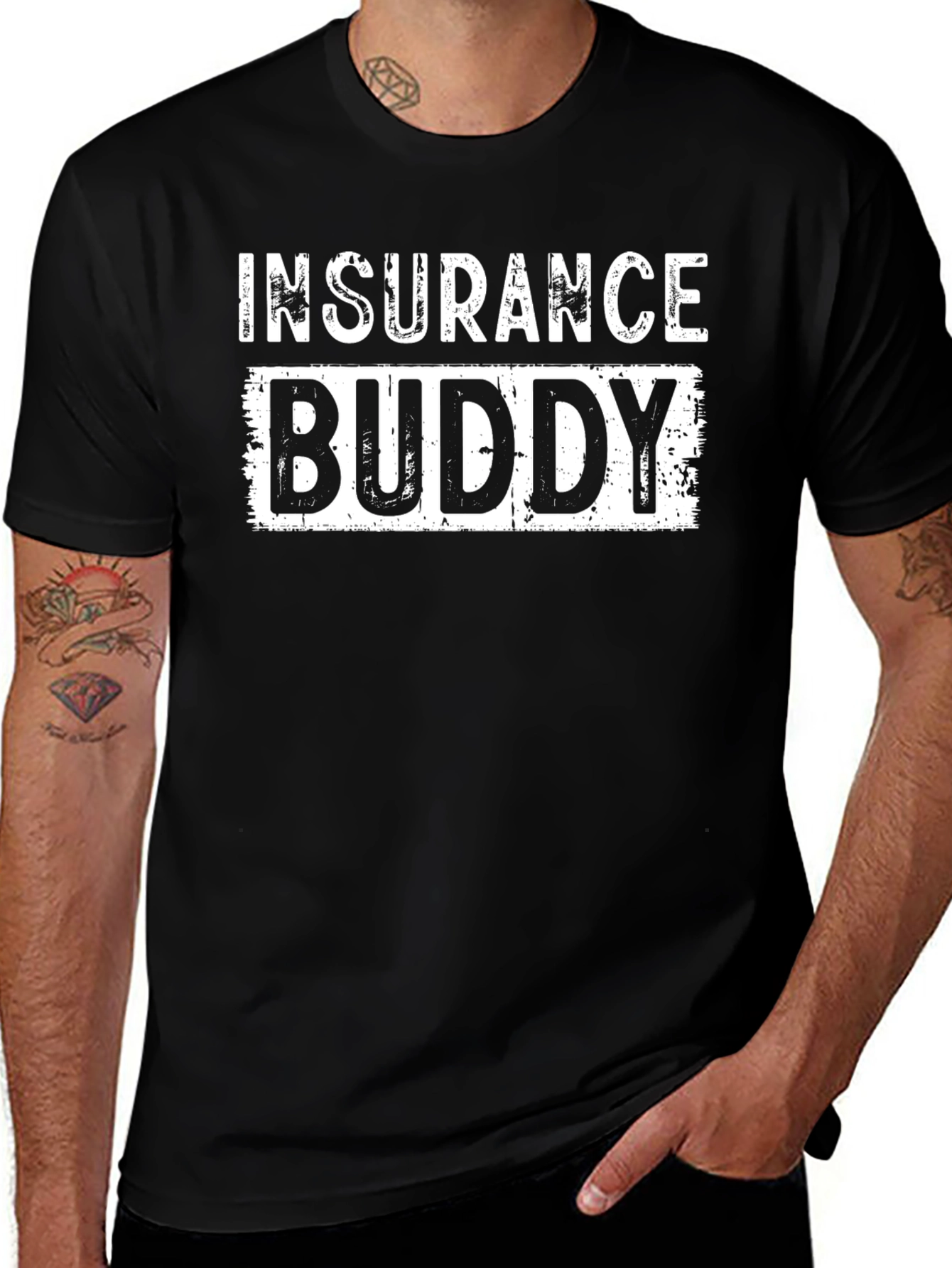 Insurance Buddy Black T-Shirt