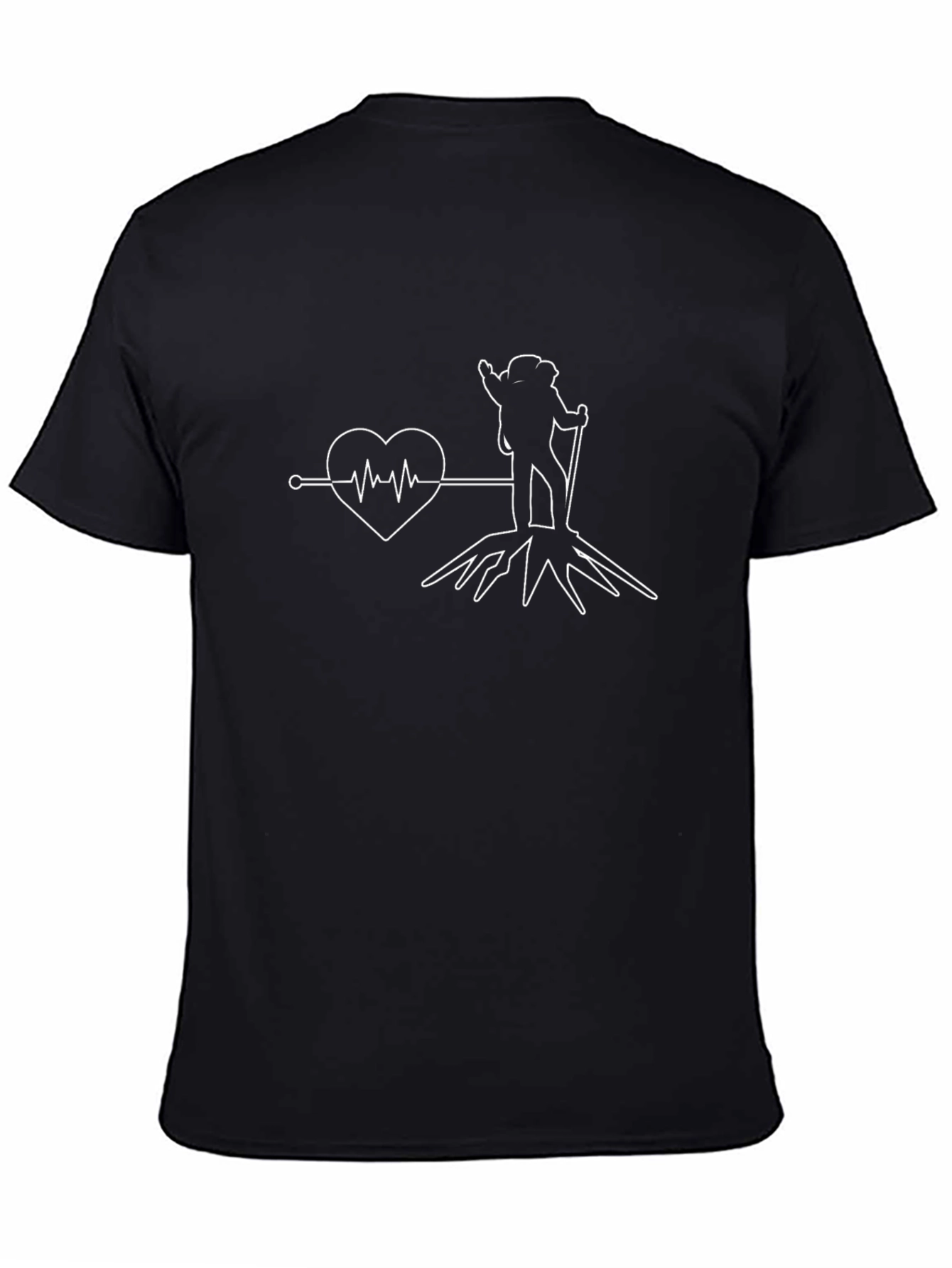 Hiking Heartbeat T-Shirt - Outdoor Adventure Tee