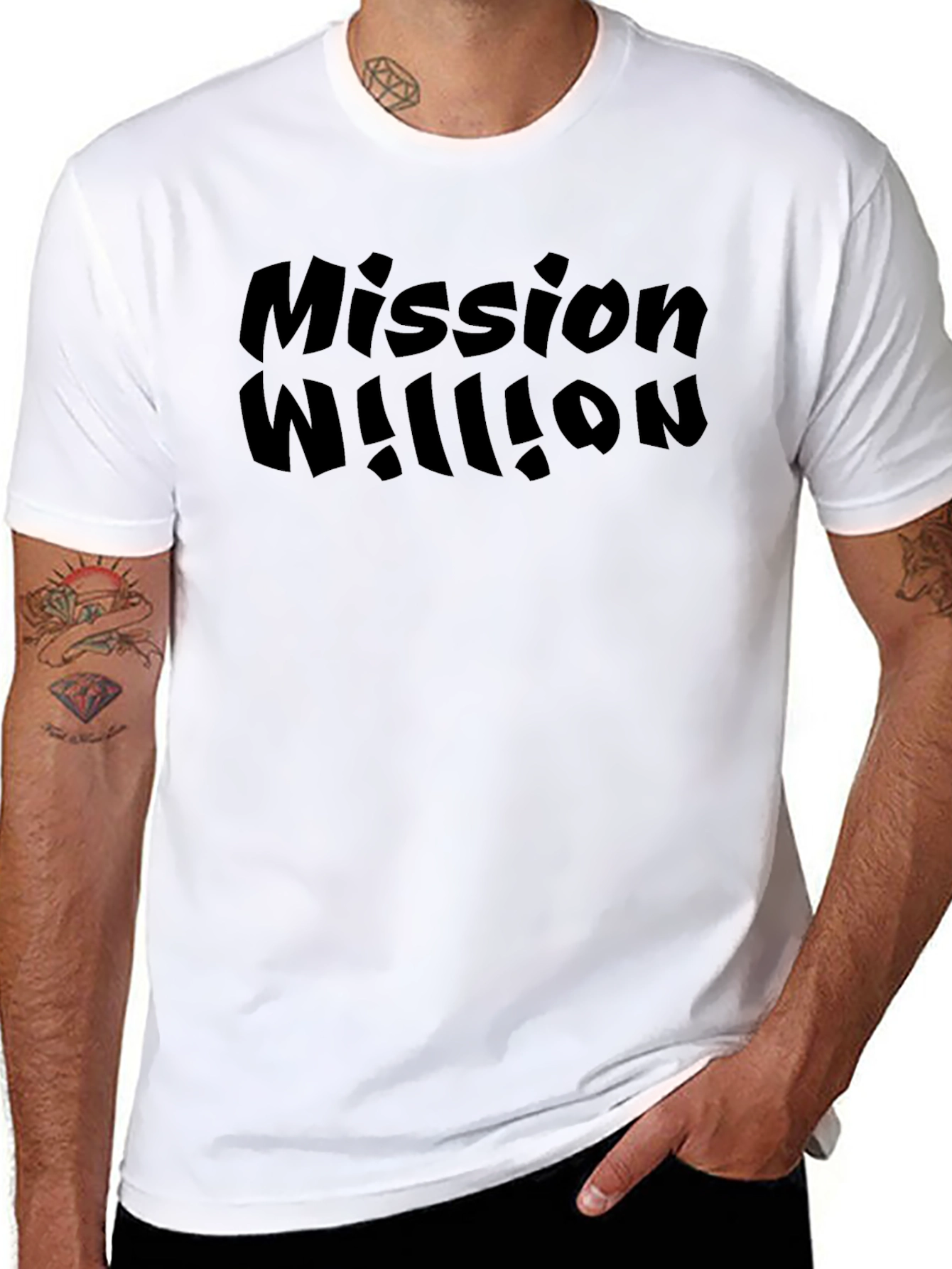 Mission Million Black T-Shirt