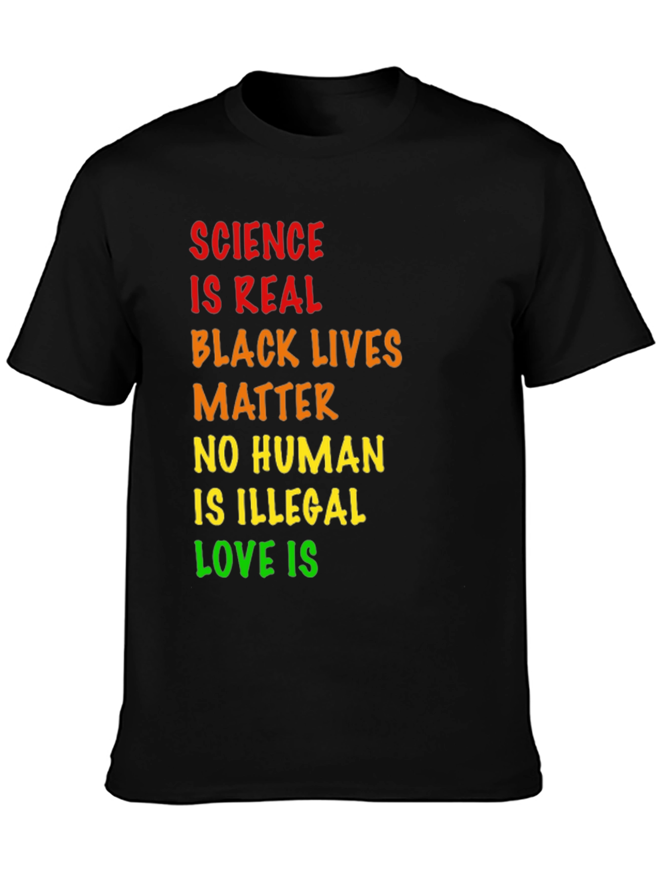 Science is Real Black Lives Matter Tee