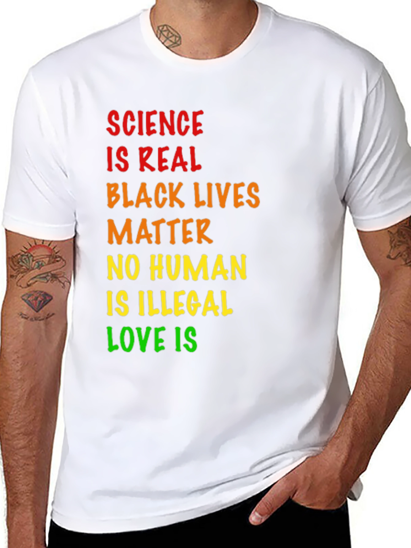 Science is Real Black Lives Matter Tee