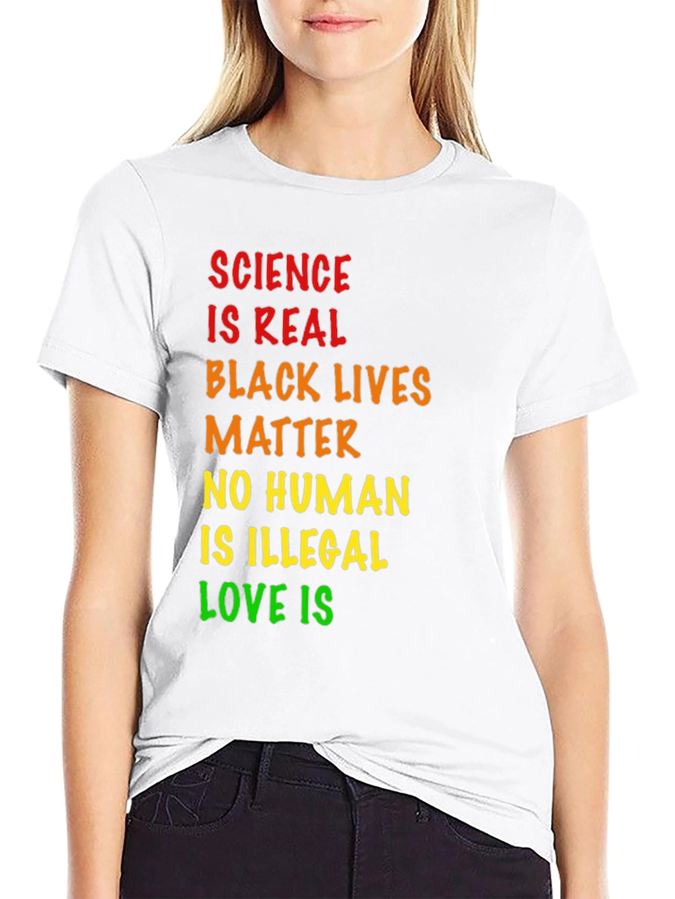 Science is Real Black Lives Matter Tee